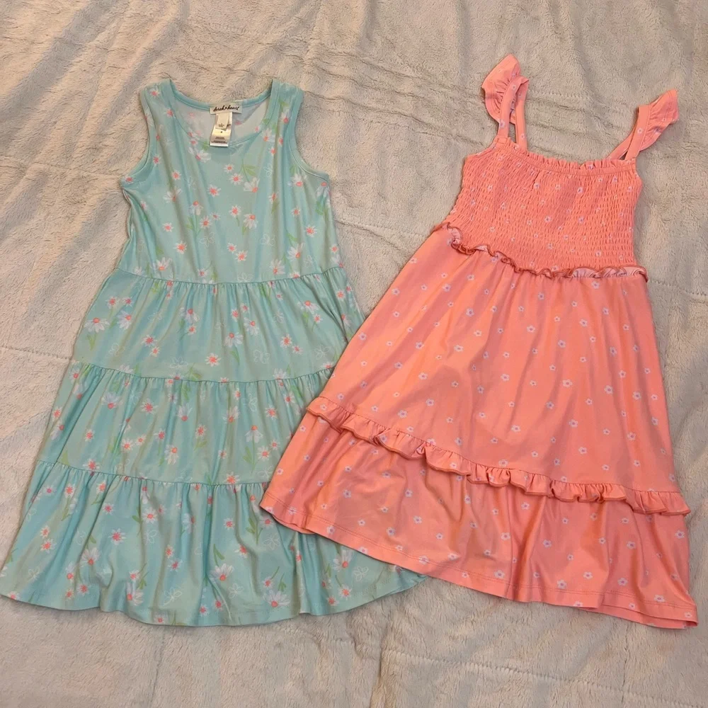 🌸 Girl’s Summer Dress Bundle - NWOT - 2 Derek Heart Dresses - Size 8 - Picture 1 of 6
